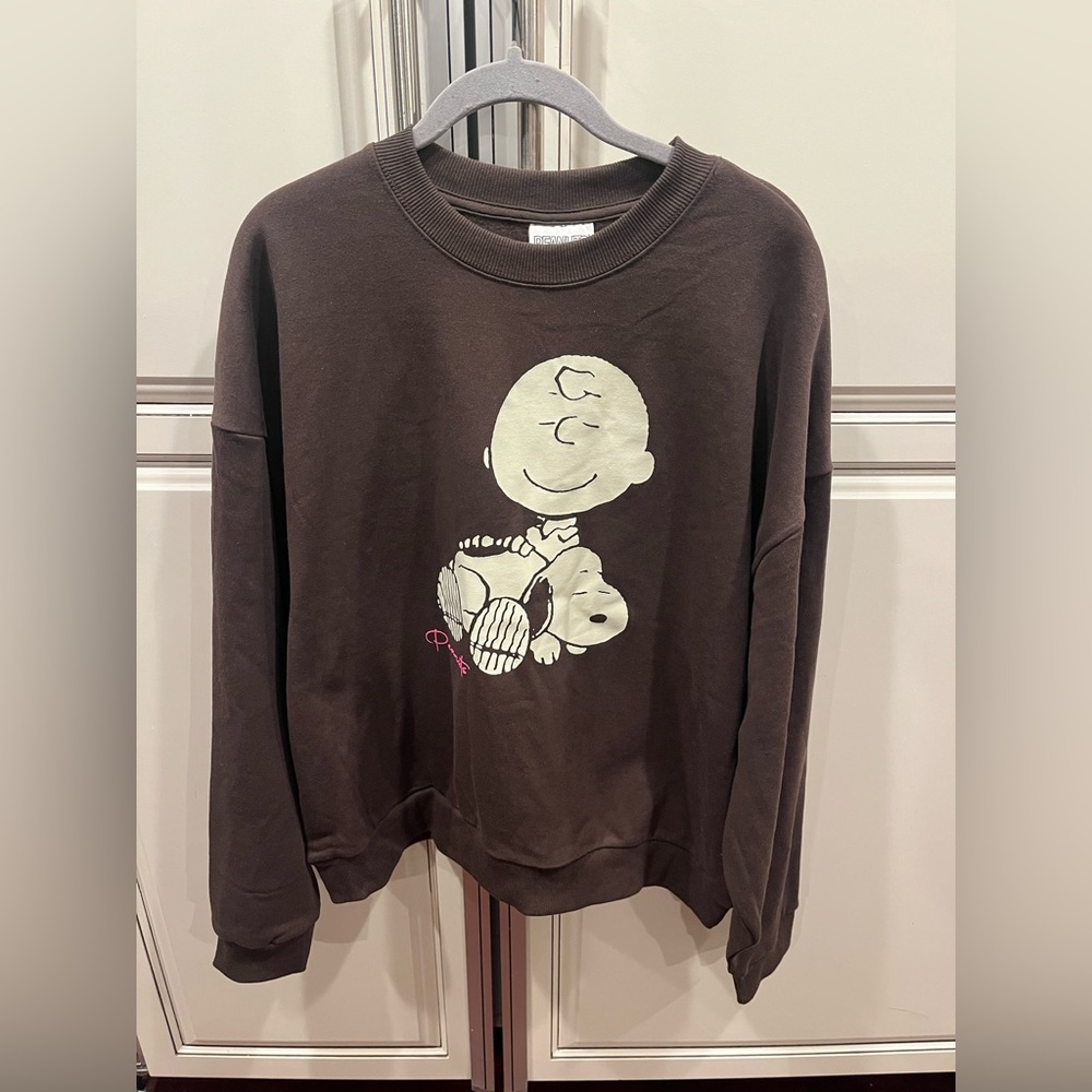 Peanuts Snoopy Charlie Brown Crewneck Sweater Sweatshirt